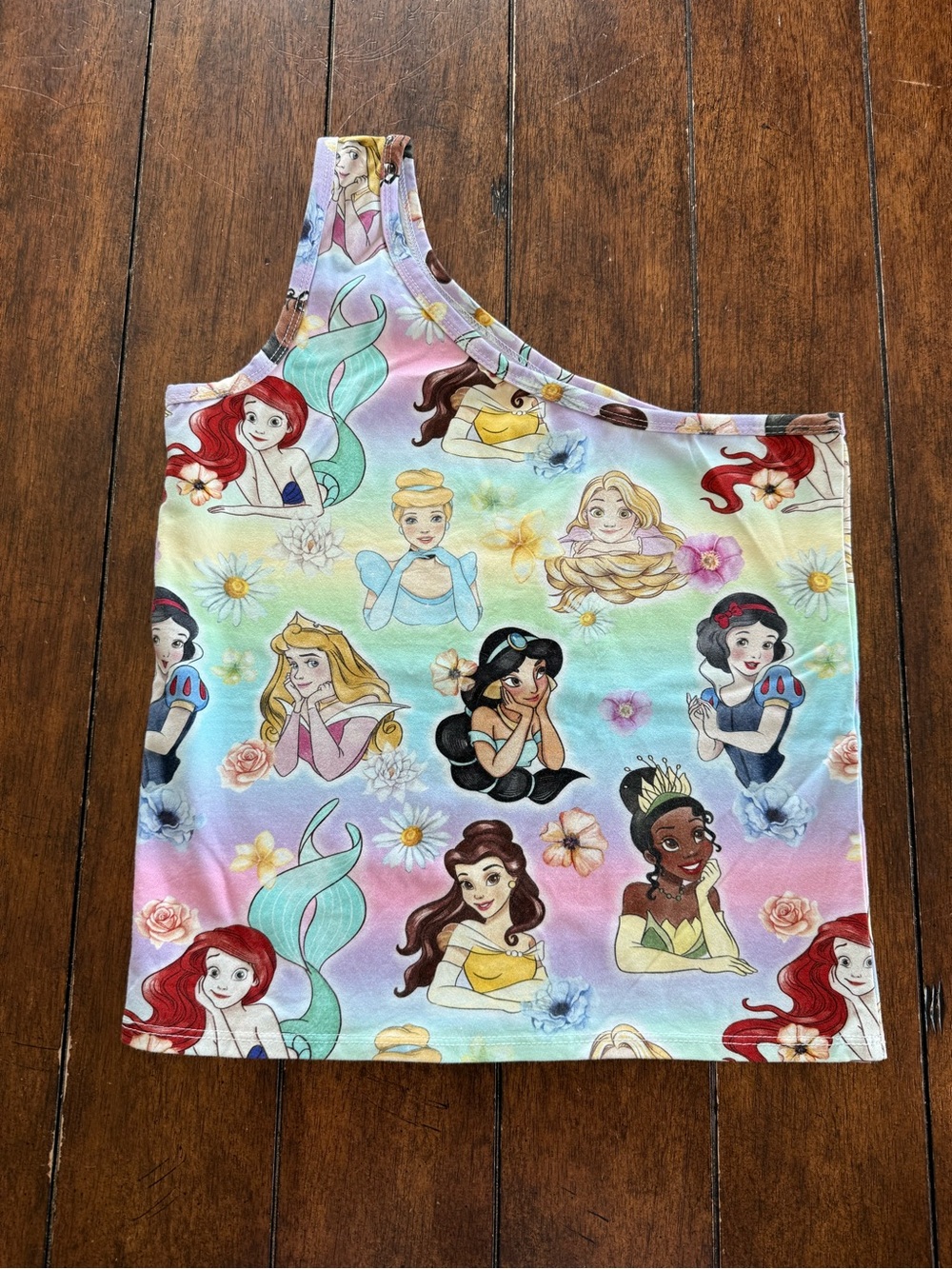 Wild Rich Kids One Shoulder Pastel Disney Princess Top